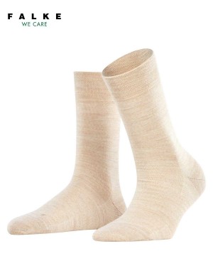 Calzini Donna Falke Sensitive Berlin Socks Beige | YWOS80963