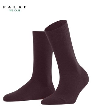 Calzini Donna Falke Sensitive Berlin Socks Rosse | LXDT81095