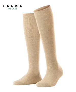 Calzini Donna Falke Sensitive London Knee-high Socks Beige | QVSC12530