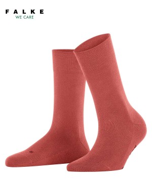 Calzini Donna Falke Sensitive New York Socks Rosse | SZWV25630