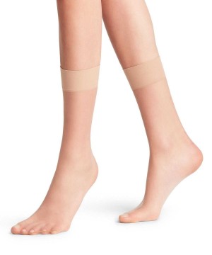 Calzini Donna Falke Shelina 12 DEN Ankle socks Beige | YANE29873