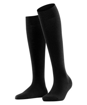 Calzini Donna Falke Softmerino Knee-high Socks Nere | RPFL96832