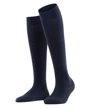 Calzini Donna Falke Softmerino Knee-high Socks Blu | OMCR73854