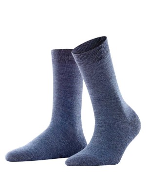 Calzini Donna Falke Softmerino Socks Blu | AOJH25734