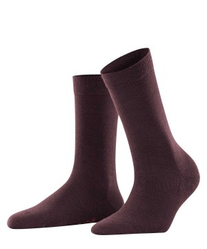 Calzini Donna Falke Softmerino Socks Rosse | XYOP98507