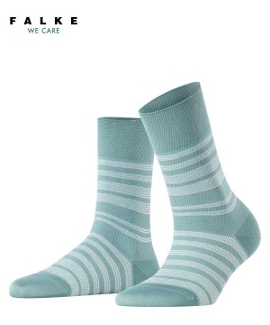 Calzini Donna Falke Sunset Stripe Socks Verdi | PIKA25436