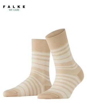 Calzini Donna Falke Sunset Stripe Socks Beige | GAUT51907