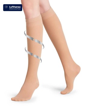 Calzini Donna Falke Vitalize 40 DEN Knee-high Socks Beige | TYLA82463