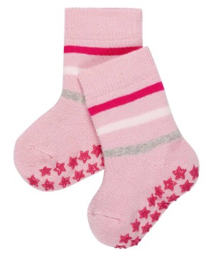 Calzini Neonato Falke Multi Stripe House socks Rosa | ZLYA21970