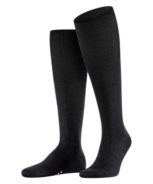 Calzini Uomo Falke Airport Knee-high Socks Nere | HELK45709