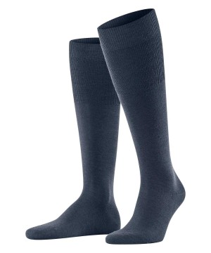 Calzini Uomo Falke Airport Knee-high Socks Blu | VYSX37264