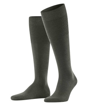 Calzini Uomo Falke Airport Knee-high Socks Verdi | YDOV38276