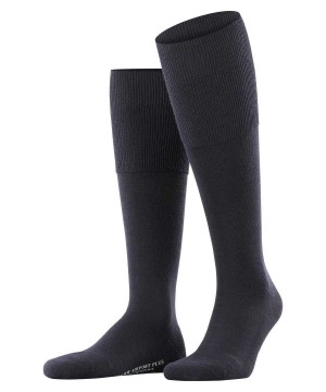 Calzini Uomo Falke Airport Plus Knee-high Socks Blu | VFPW89375