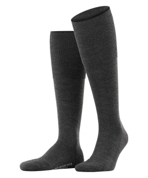 Calzini Uomo Falke Airport Plus Knee-high Socks Grigie | DXPI25410