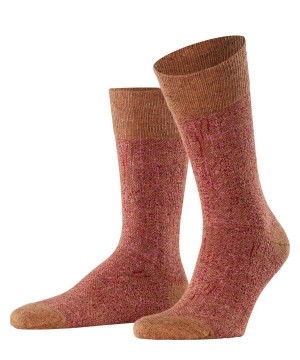 Calzini Uomo Falke Artisanship Socks Marroni | PYZI92418