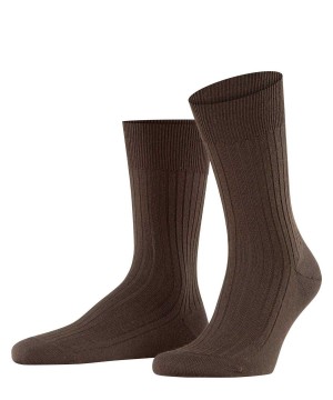 Calzini Uomo Falke Bristol Pure Socks Marroni | LPFW32461