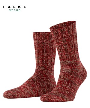 Calzini Uomo Falke Brooklyn Boot socks Rosse | ISZV58394