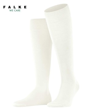 Calzini Uomo Falke ClimaWool Knee-high Socks Bianche | VRQY10784