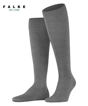 Calzini Uomo Falke ClimaWool Knee-high Socks Grigie | VXWE92765