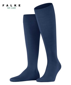 Calzini Uomo Falke ClimaWool Knee-high Socks Blu | VROG31954