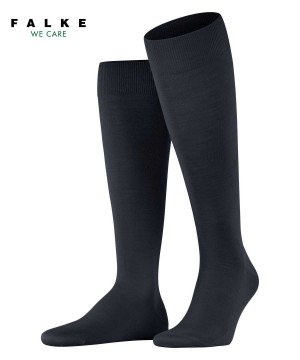 Calzini Uomo Falke ClimaWool Knee-high Socks Blu | VJGQ24716