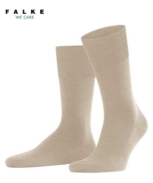 Calzini Uomo Falke ClimaWool Socks Beige | XVTP06482