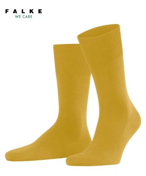 Calzini Uomo Falke ClimaWool Socks Gialle | VZGK29851