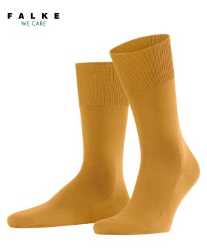 Calzini Uomo Falke ClimaWool Socks Gialle | RQTY04257