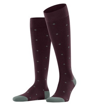 Calzini Uomo Falke Dot Knee-high Socks Rosse | GMBD67431