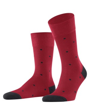 Calzini Uomo Falke Dot Socks Rosse | XUHY94253