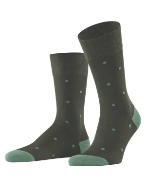 Calzini Uomo Falke Dot Socks Verdi | GESK59746