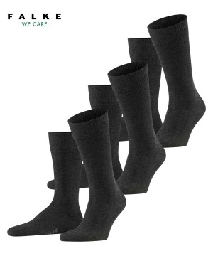 Calzini Uomo Falke Family 3-Pack Socks Grigie | EGFB34069