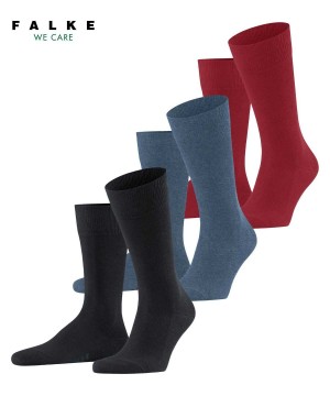 Calzini Uomo Falke Family 3-Pack Socks Multicolored | OMQA10638