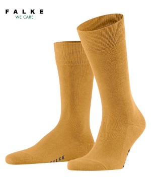 Calzini Uomo Falke Family Socks Gialle | YNMG53617