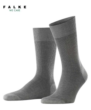 Calzini Uomo Falke Fine Shadow Socks Grigie | WFRU86912