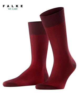 Calzini Uomo Falke Fine Shadow Socks Rosse | MABI36145