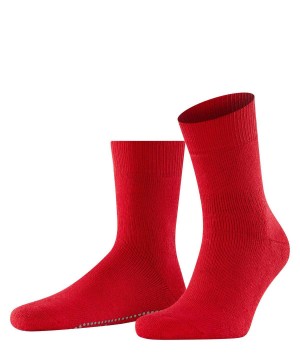 Calzini Uomo Falke Homepads House socks Rosse | RBIP05783