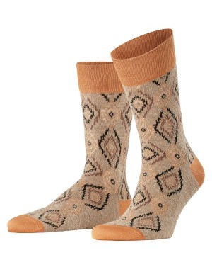 Calzini Uomo Falke Ikat Spell Socks Arancioni | BYTO61024