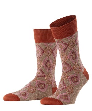 Calzini Uomo Falke Ikat Spell Socks Marroni | MDIY71320