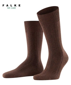 Calzini Uomo Falke Lhasa Rib Socks Marroni | JMIS69207