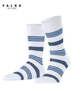 Calzini Uomo Falke Marina Stripe Socks Bianche | FGZR31896