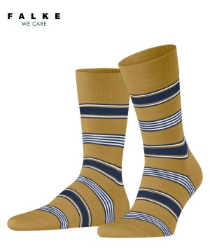 Calzini Uomo Falke Marina Stripe Socks Gialle | GCYD01523