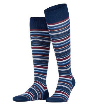 Calzini Uomo Falke Microblock Knee-high Socks Blu | BNDA80174