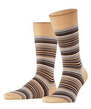 Calzini Uomo Falke Microblock Socks Beige | QDEI51947