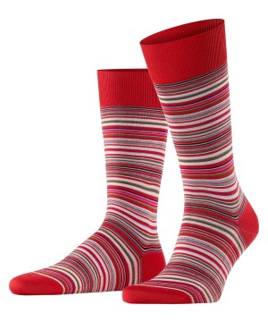 Calzini Uomo Falke Microblock Socks Rosse | YIWC03498