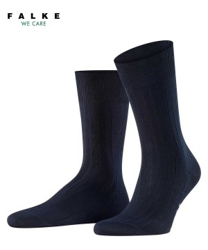 Calzini Uomo Falke Milano Socks Blu | UKWH56403