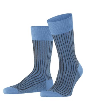 Calzini Uomo Falke Oxford Stripe Socks Blu | LNSB69154