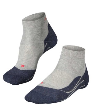 Calzini Uomo Falke RU4 Endurance Short Running Short sock Grigie | QZGD96403