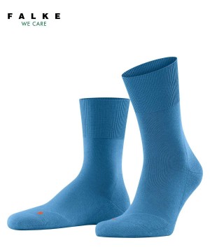 Calzini Uomo Falke Run Socks Blu | MREG47051