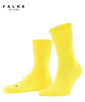 Calzini Uomo Falke Run Socks Gialle | ASKJ63548